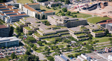 Aerial view of Neuenheimer Feld Aerial view of Neuenheimer Feld