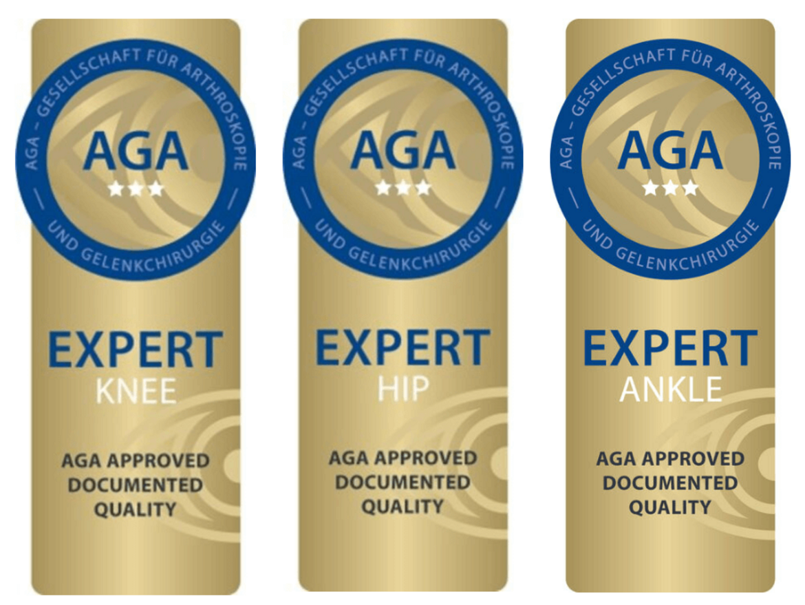 AGA Logo Expert Knee, Ankle, Hip